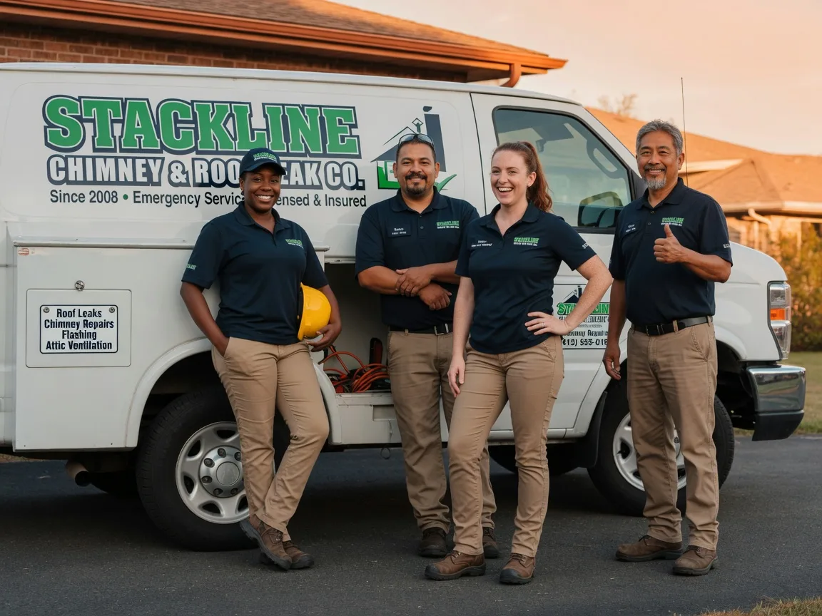 Chimney flashing repair company in Mossville, IL